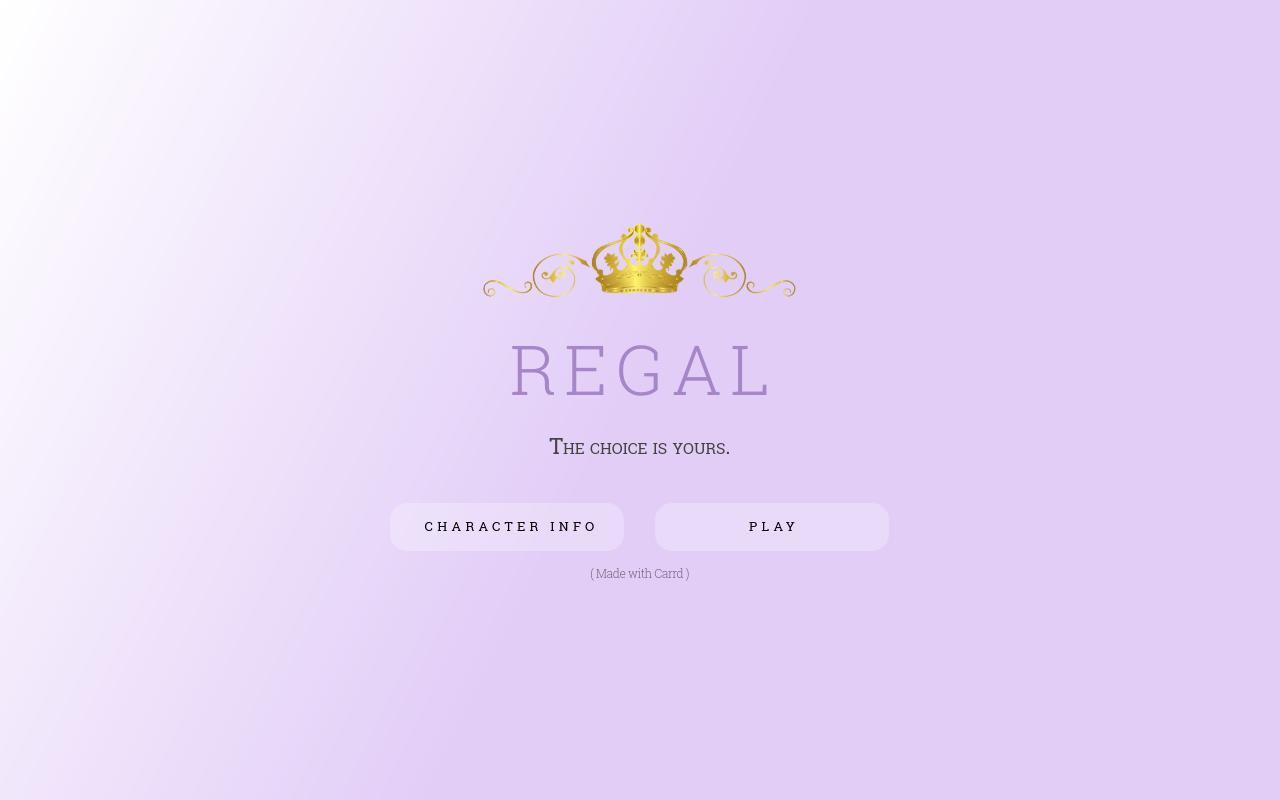 Carrd profile picture for @regal